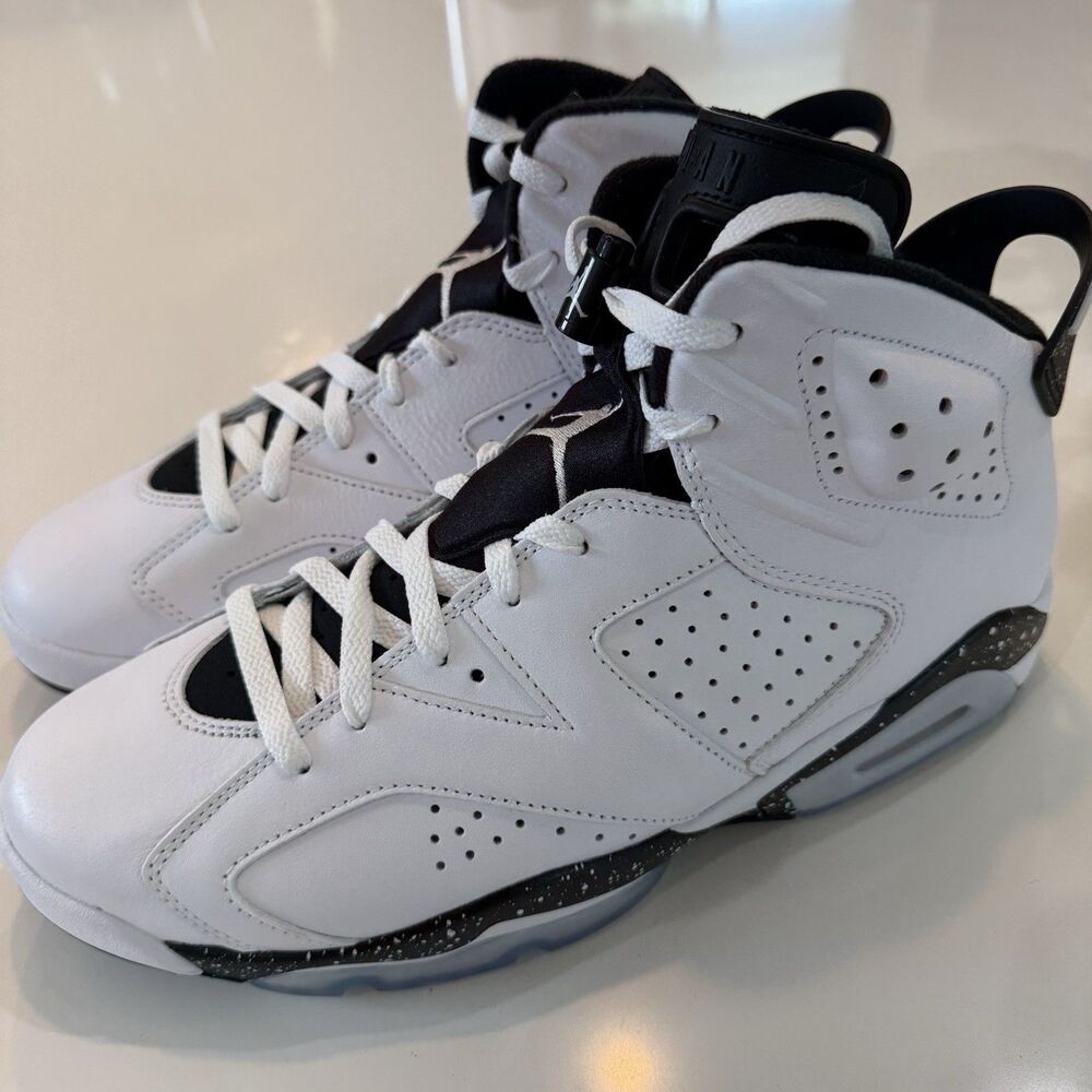 Nike Air Jordan VI 6 Retro Reverse Oreo White Black CT8529-112 Men's Sz 12